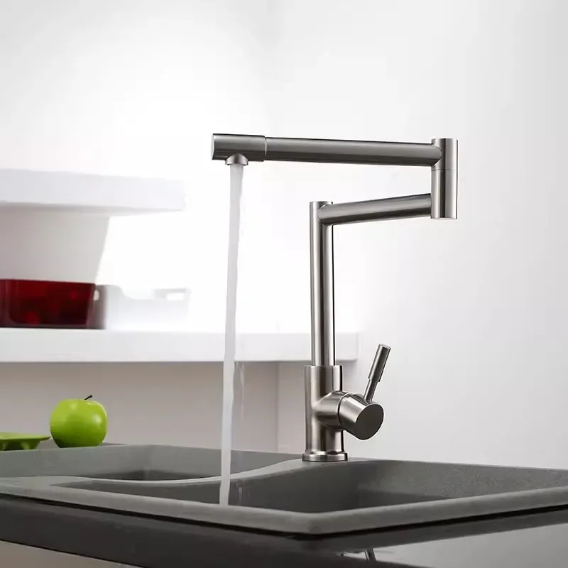 

Fodable Kitchen Faucet Nickel Sink Faucet Mixer Tap 360 Degree Rotation Torneira Cozinha Mixer Taps Kitchen Tap