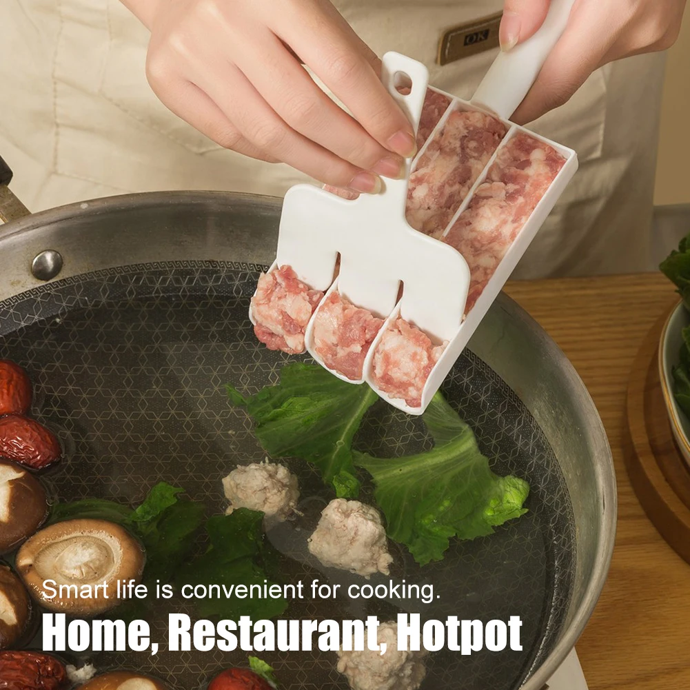 1PC Creative Kitchen Triple Meatball Maker Meat Ball Scoop with Cutting Spade Ball Maker None-Stick Meatball Maker Kitchen Tool
1PC Creative Kitchen Triple Meatball Maker Meat Ball Scoop with Cutting Spade Ball Maker None-Stick Meatball Maker Kitchen Tool