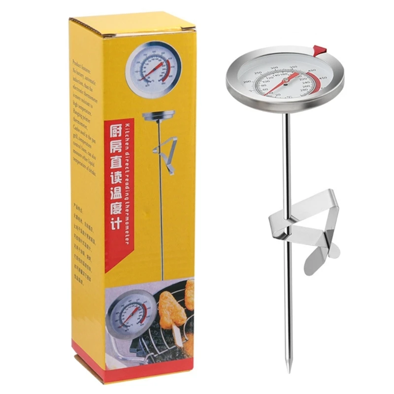 Stainless Steel Kitchen Thermometer with Long Probe Dial Thermometer Frothing 94PD
Stainless Steel Kitchen Thermometer with Long Probe Dial Thermometer Frothing 94PD