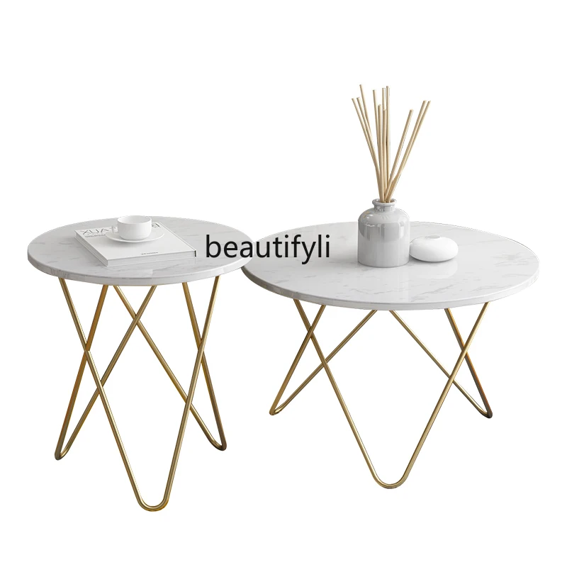 yj Marble Iron Coffee Table Nordic Minimalist Small Coffee Table Mini Creative round Side Table Corner Table
yj Marble Iron Coffee Table Nordic Minimalist Small Coffee Table Mini Creative round Side Table Corner Table