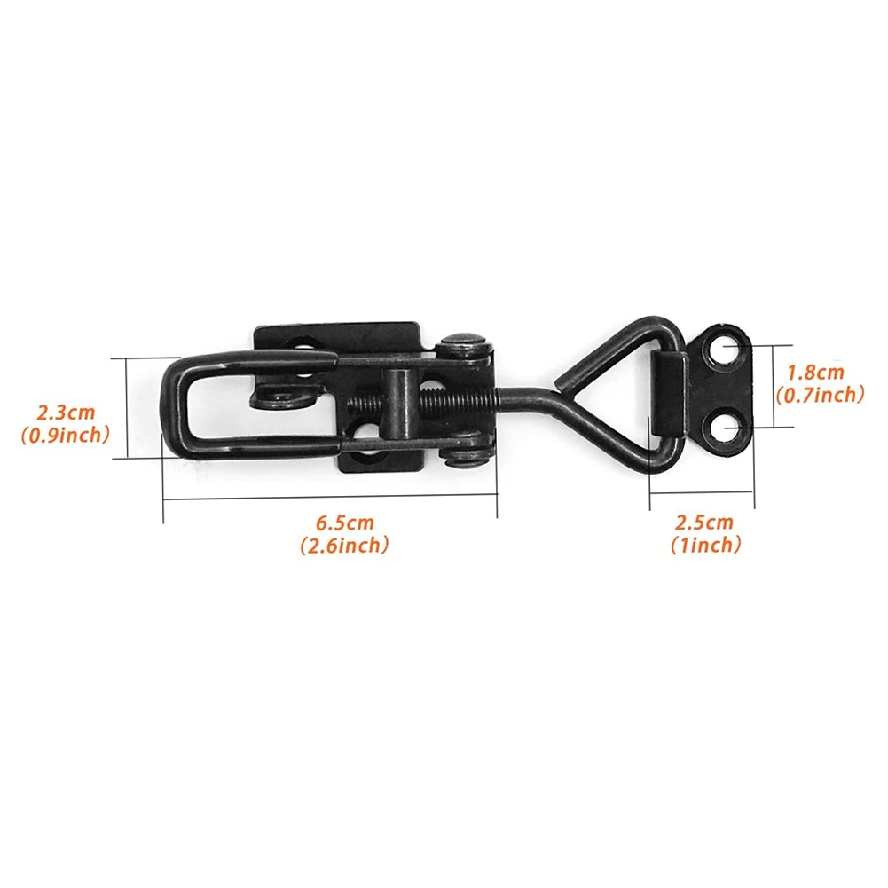GH-4002 Adjustable Toggle Clamp Black Steel Hasp Catch Clip Quick Fixture 396lbs Toggle Clamps For Lock-free Cabinets
GH-4002 Adjustable Toggle Clamp Black Steel Hasp Catch Clip Quick Fixture 396lbs Toggle Clamps For Lock-free Cabinets