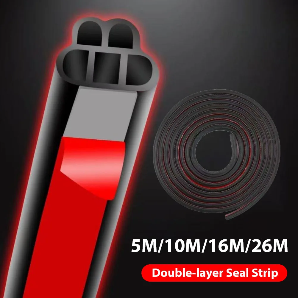 10m/16m/26m Car Door Roll Seal Strip Waterproofing Dust Prevention Hood Trunk B-pillar Door Hood Trunk For BMW Tesla Accessories
10m/16m/26m Car Door Roll Seal Strip Waterproofing Dust Prevention Hood Trunk B-pillar Door Hood Trunk For BMW Tesla Accessories