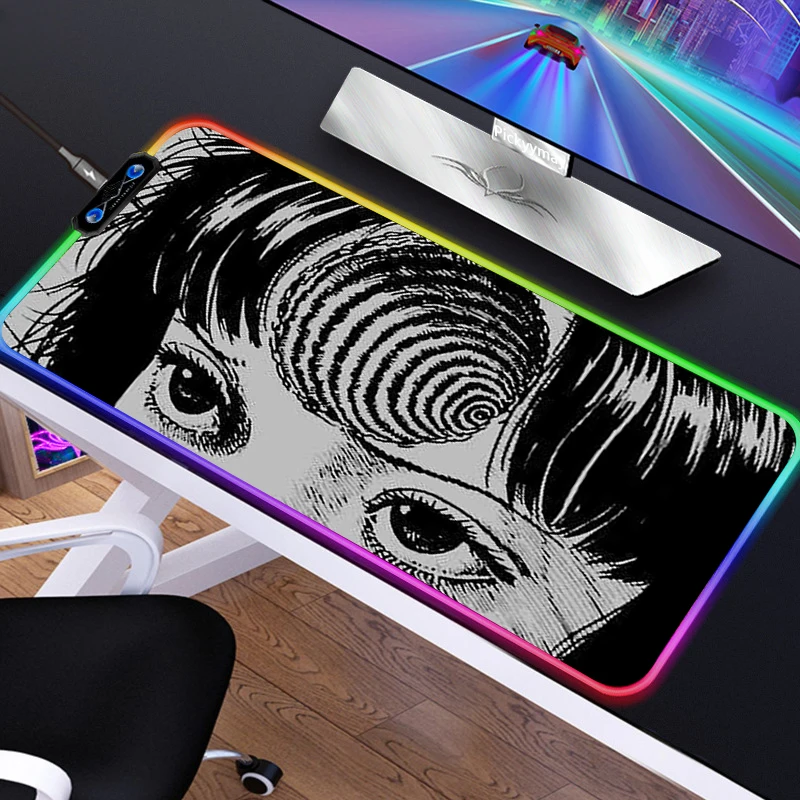 Junji Ito LED Light Gaming Mouse Pad RGB Super Soft Large Keyboard Cover Rubber Base Carpet Desk Mat PC Gamer Computer MousePad
Junji Ito LED Light Gaming Mouse Pad RGB Super Soft Large Keyboard Cover Rubber Base Carpet Desk Mat PC Gamer Computer MousePad