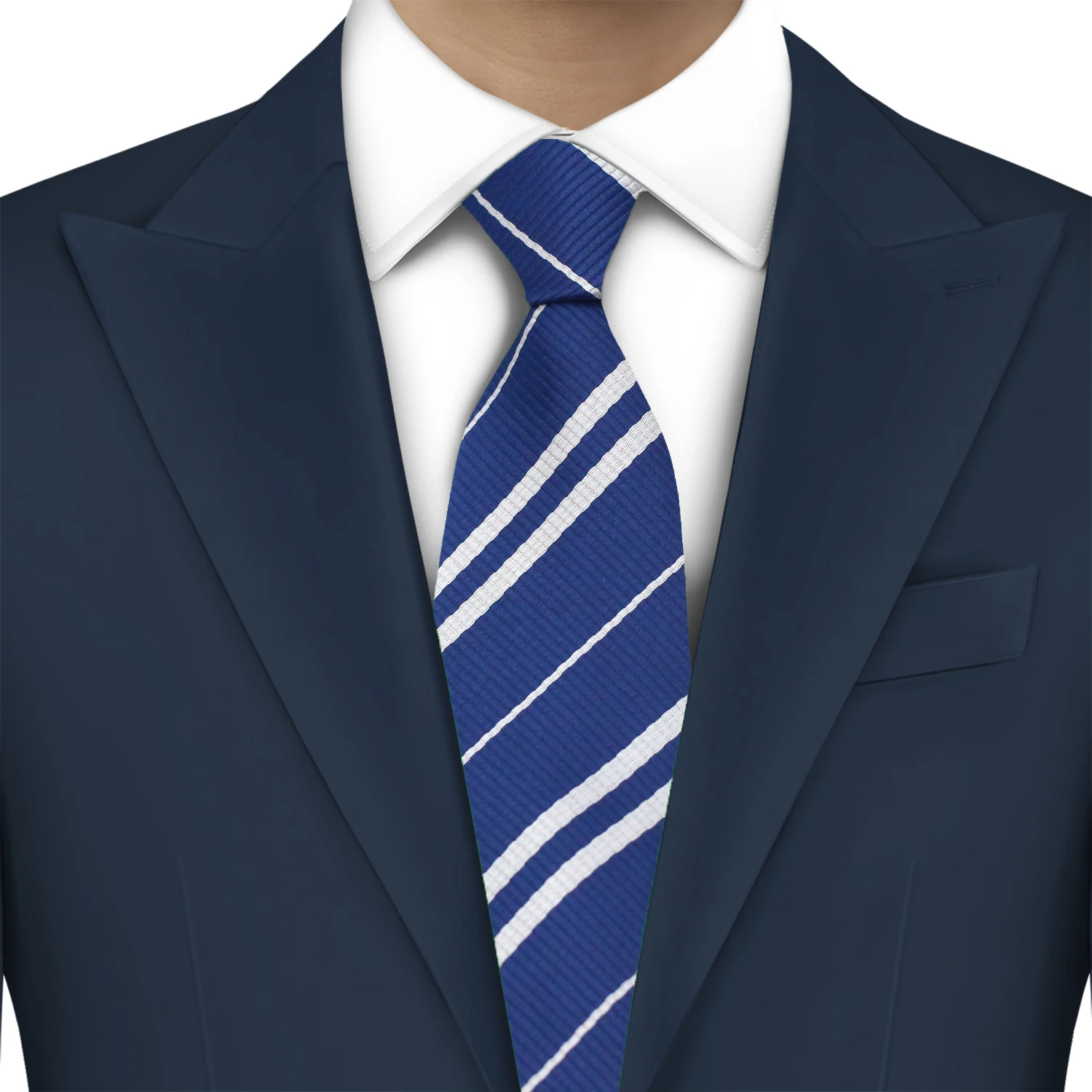 

LYL 6CM Blue Stripe Italian Silk Tie Exclusive Men Bolus Printed Slim Tie Wedding Guest Gift Elegant Thin Necktie Gentleman