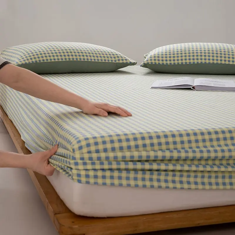 Soft Washed Cotton Fitted Sheets Mattress Protector Students Dormitory Single Adult Household Bed Cover Elasticity Non Slip
Soft Washed Cotton Fitted Sheets Mattress Protector Students Dormitory Single Adult Household Bed Cover Elasticity Non Slip