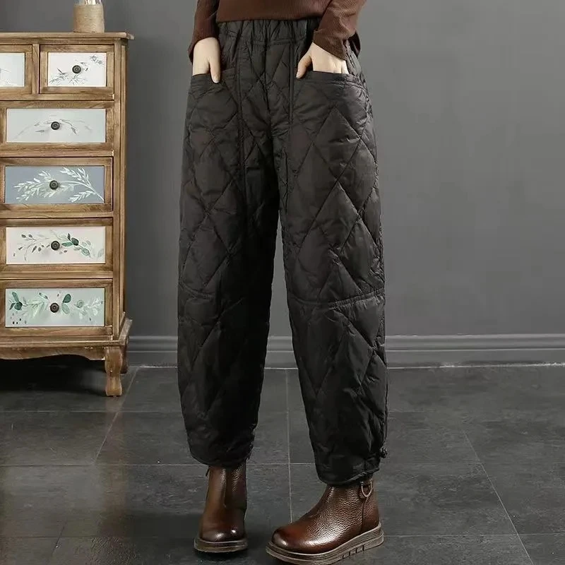 2024 New Winter Art Retro Solid Plaid Down Cotton Windproof Warm Thick Casual Pants Women's Spring Autumn Pants 67
2024 New Winter Art Retro Solid Plaid Down Cotton Windproof Warm Thick Casual Pants Women's Spring Autumn Pants 67