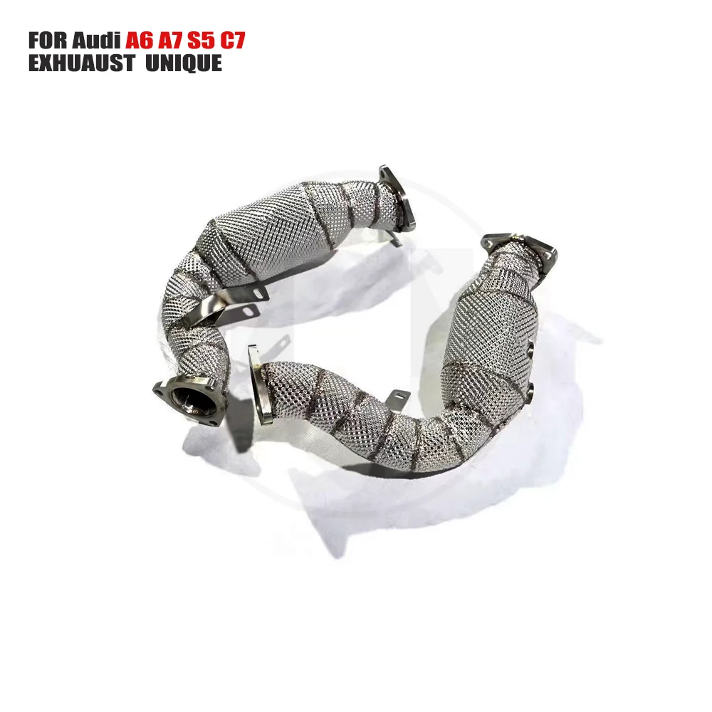 UNIQUE Car Accessories Exhaust Downpipe High Flow Performance for Audi A6 A7 S5 C7 3.0T With OPF Catalytic Converter
UNIQUE Car Accessories Exhaust Downpipe High Flow Performance for Audi A6 A7 S5 C7 3.0T With OPF Catalytic Converter