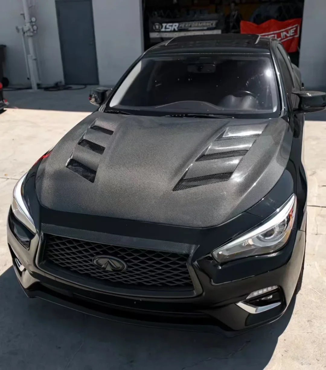 Carbon Fiber Car Hood for Infiniti Q50 Q50L Sport Sedan 4 Door 2014-2022 Front Bumper Hood Bonnet Engine Air Vent Cover Bodykit Carbon Fiber Car Hood for Infiniti Q50 Q50L Sport Sedan 4 Door 2014-2022 Front Bumper Hood Bonnet Engine Air Vent Cover Bodykit