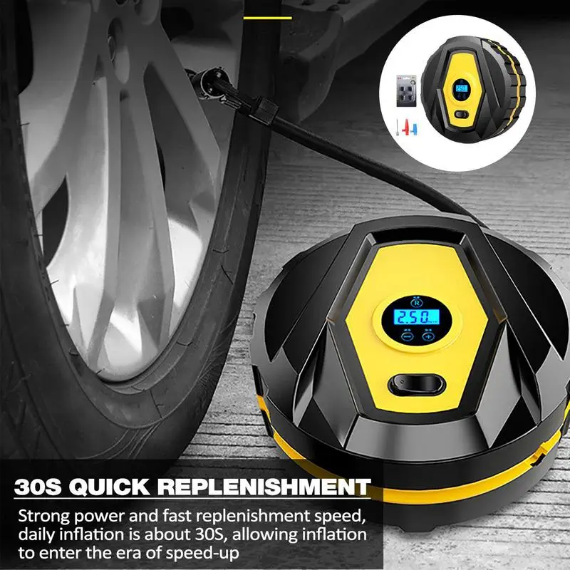 portable Car Tire Air Compressor Digital Display auto tyre Inflatable Pump Quick Car Air Inflator Pump with LED Light for Bike
portable Car Tire Air Compressor Digital Display auto tyre Inflatable Pump Quick Car Air Inflator Pump with LED Light for Bike