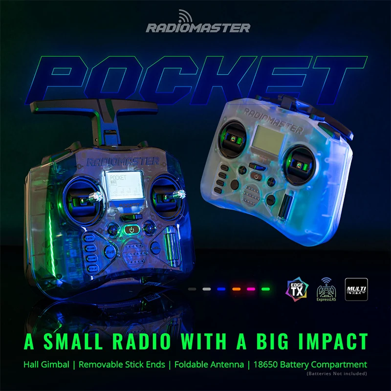 Radiomaster Pocket Remote Control FPV Traverse Aircraft Model Portable Personalized Elrs CC2500 Protocol
Radiomaster Pocket Remote Control FPV Traverse Aircraft Model Portable Personalized Elrs CC2500 Protocol