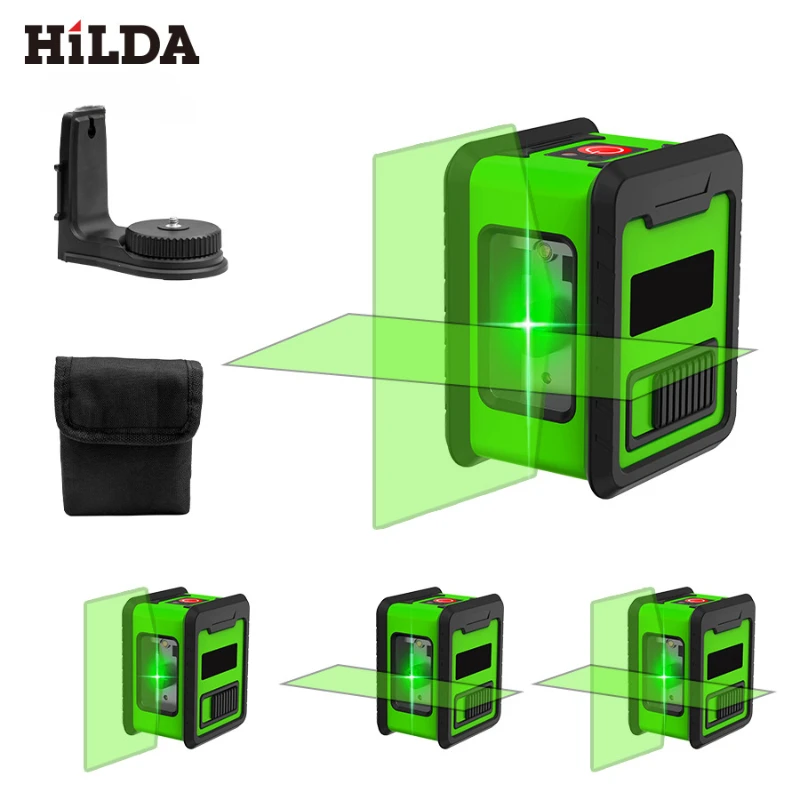 

Laser Infrared Level Portable Mini Small Green Light 2 Lines Laser Level High Precision Gradienter With magnetic base