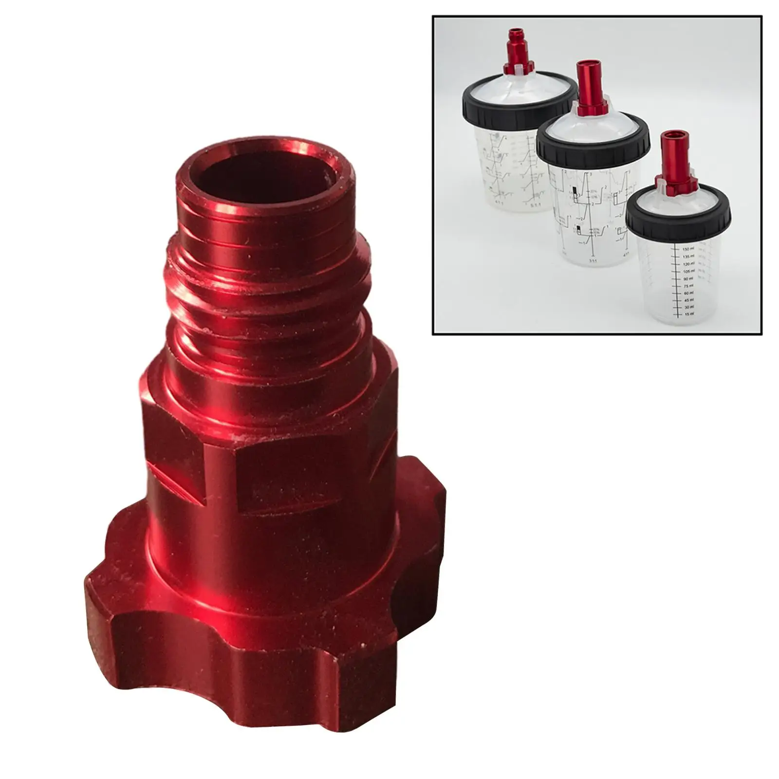 2Pcs Spray Cup Adapter Easy to Use Internal Thread Quick Release Airbrush Adapter Accessories Metal Pot Joints Part Pot Adapter
2Pcs Spray Cup Adapter Easy to Use Internal Thread Quick Release Airbrush Adapter Accessories Metal Pot Joints Part Pot Adapter