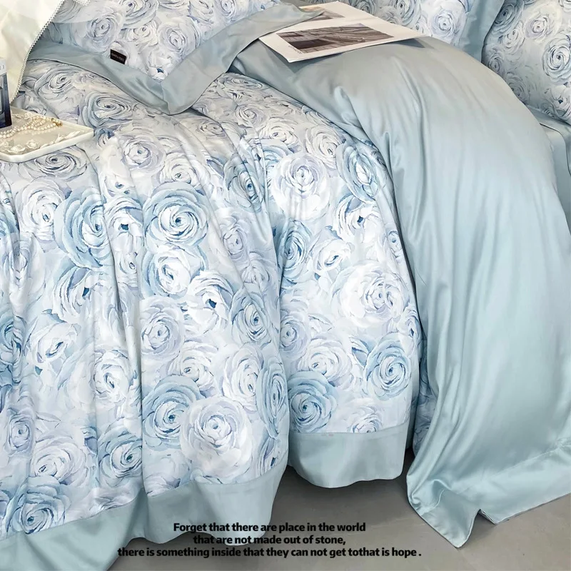French Long staple Cotton Four Piece Set 100% Cotton Bed Sheet, Fitted Sheet, Quilt Cover, Bedding Set bed linen
French Long staple Cotton Four Piece Set 100% Cotton Bed Sheet, Fitted Sheet, Quilt Cover, Bedding Set bed linen
