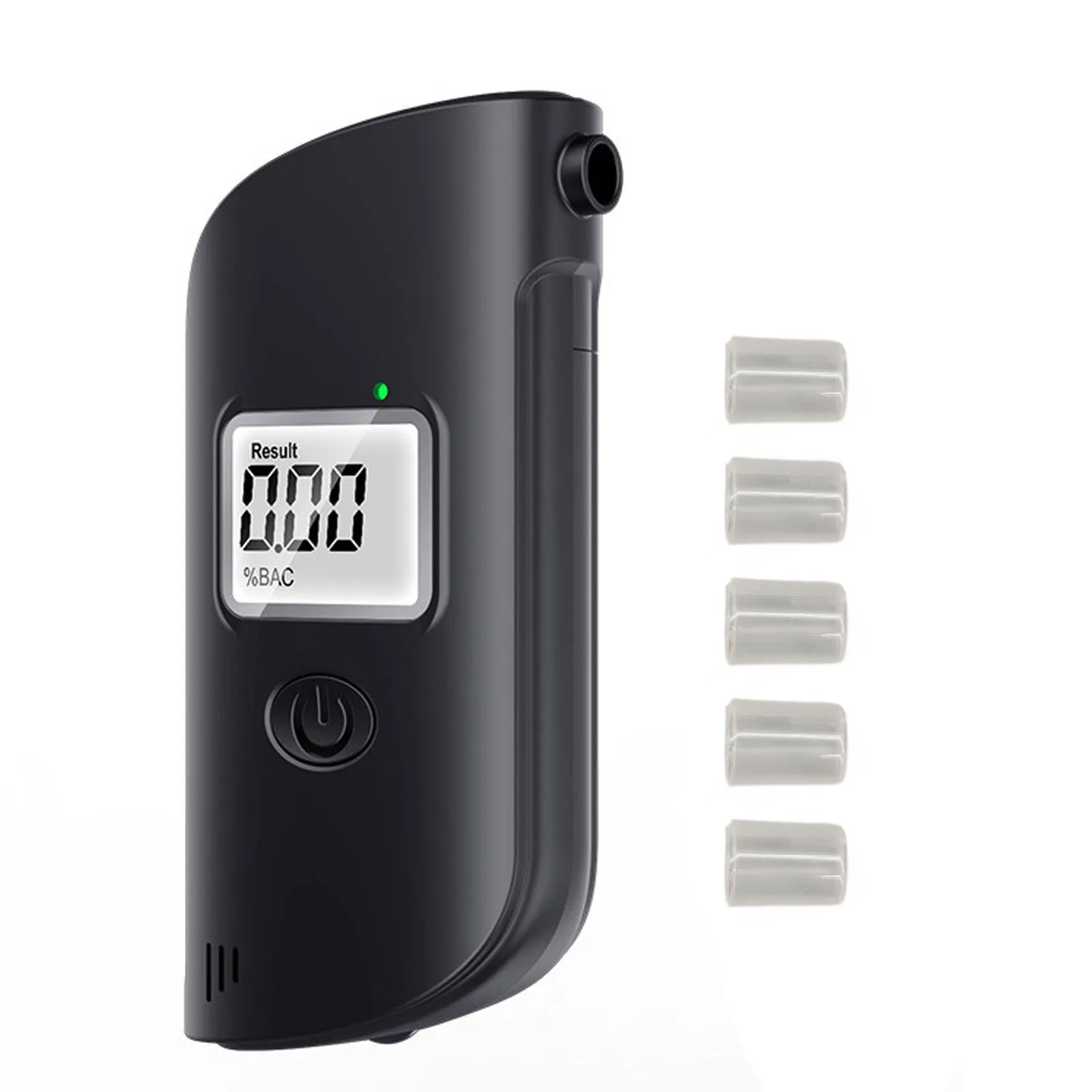 

Digital Alcohol Breath Tester with Lighting Portable Breathalyzer for measuring BAC Quick Response and Resume No No