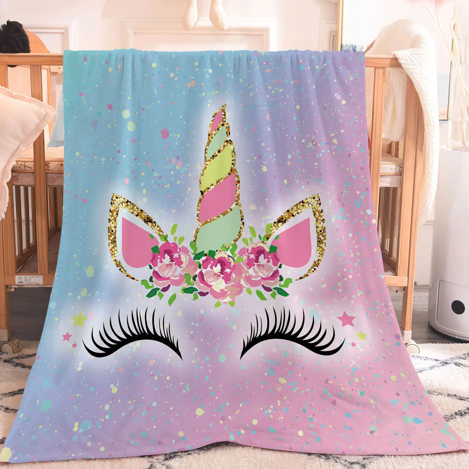 New Rainbow Unicorn Blanket Kids Girls Warm Flannel Soft Comfortable Home Travel Airplane Office Throw Blanket Birthday Gifts
New Rainbow Unicorn Blanket Kids Girls Warm Flannel Soft Comfortable Home Travel Airplane Office Throw Blanket Birthday Gifts