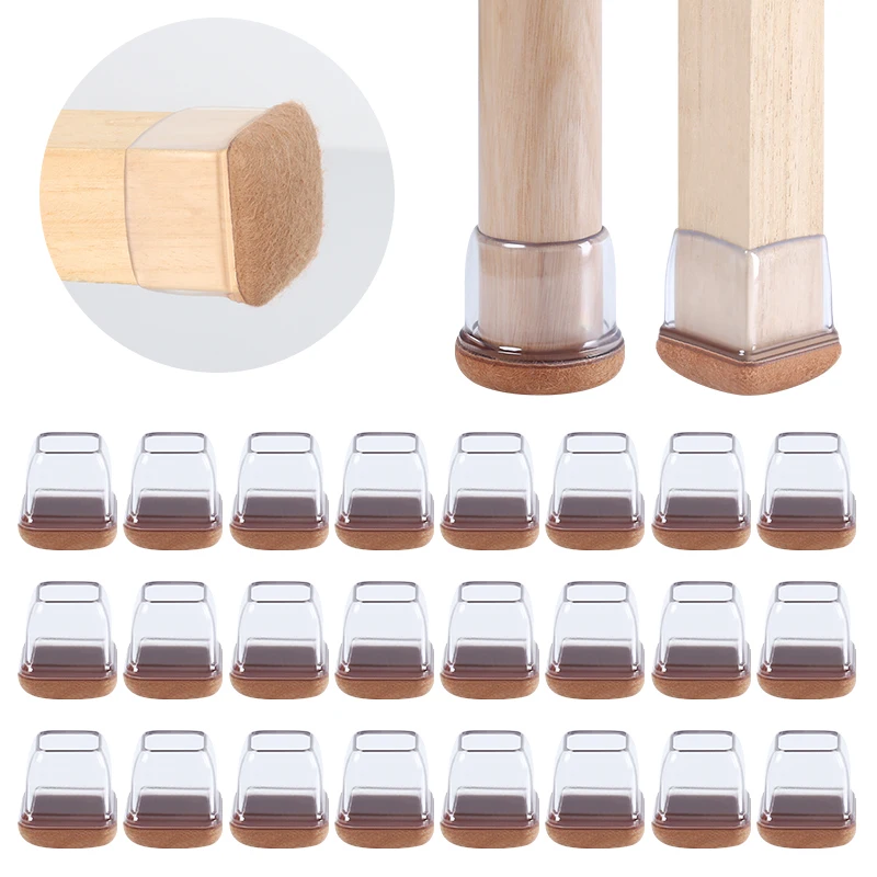 24 PCS Chair Leg Protectors for Hardwood Floors Thick Felt Pads Table Furniture Leg Cover Smooth Moving Chair Feet Caps Square
24 PCS Chair Leg Protectors for Hardwood Floors Thick Felt Pads Table Furniture Leg Cover Smooth Moving Chair Feet Caps Square