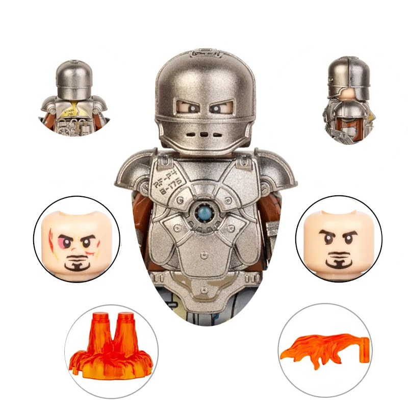 Hasbro Building Blocks Marvel Legends Iron Man MK1 Mini Action Figures Educational Bricks Diy Toys Gifts For Children
Hasbro Building Blocks Marvel Legends Iron Man MK1 Mini Action Figures Educational Bricks Diy Toys Gifts For Children