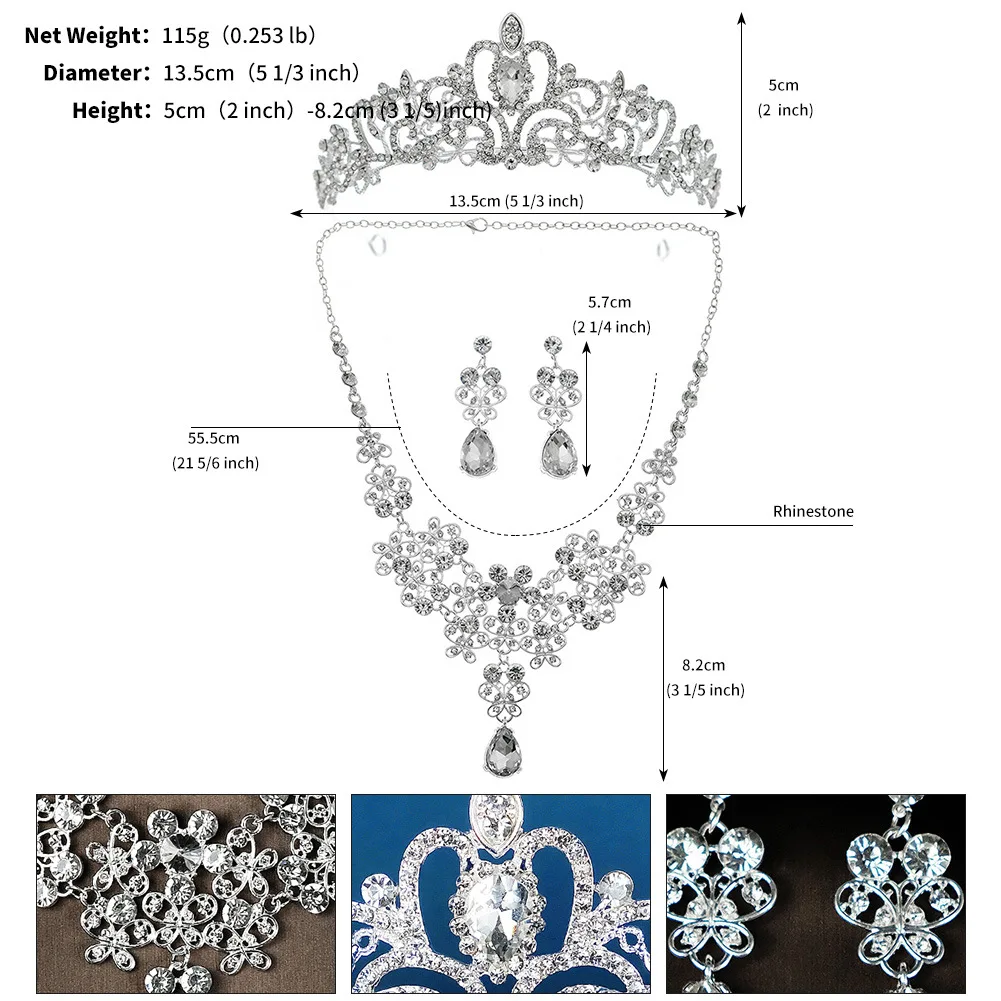 Bride Crown Jewelry Set crown for 15 years 15 Colors Bridal Jewelry Sets for Women Wedding Crown Earrings Tiaras Set Necklace
Bride Crown Jewelry Set crown for 15 years 15 Colors Bridal Jewelry Sets for Women Wedding Crown Earrings Tiaras Set Necklace