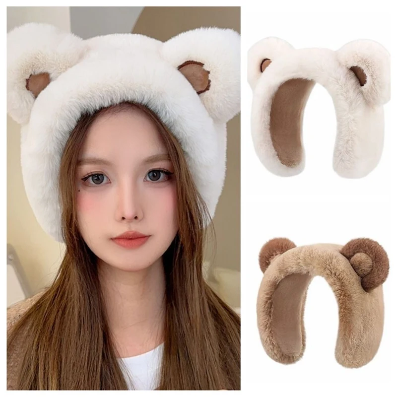 Winter Womens Cartoon Plush Bear Warm Earmuffs Girls Cold-proof Ear Protector Cover Windproof Earflap Make Up Hairband
Winter Womens Cartoon Plush Bear Warm Earmuffs Girls Cold-proof Ear Protector Cover Windproof Earflap Make Up Hairband