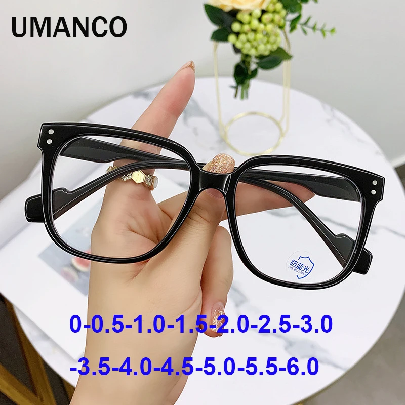 Vintage Black Square Finished Myopia Glasses for Women Men Anti Blue Light Computer Glasses Prescirption Eyeglasses -1.0
Vintage Black Square Finished Myopia Glasses for Women Men Anti Blue Light Computer Glasses Prescirption Eyeglasses -1.0