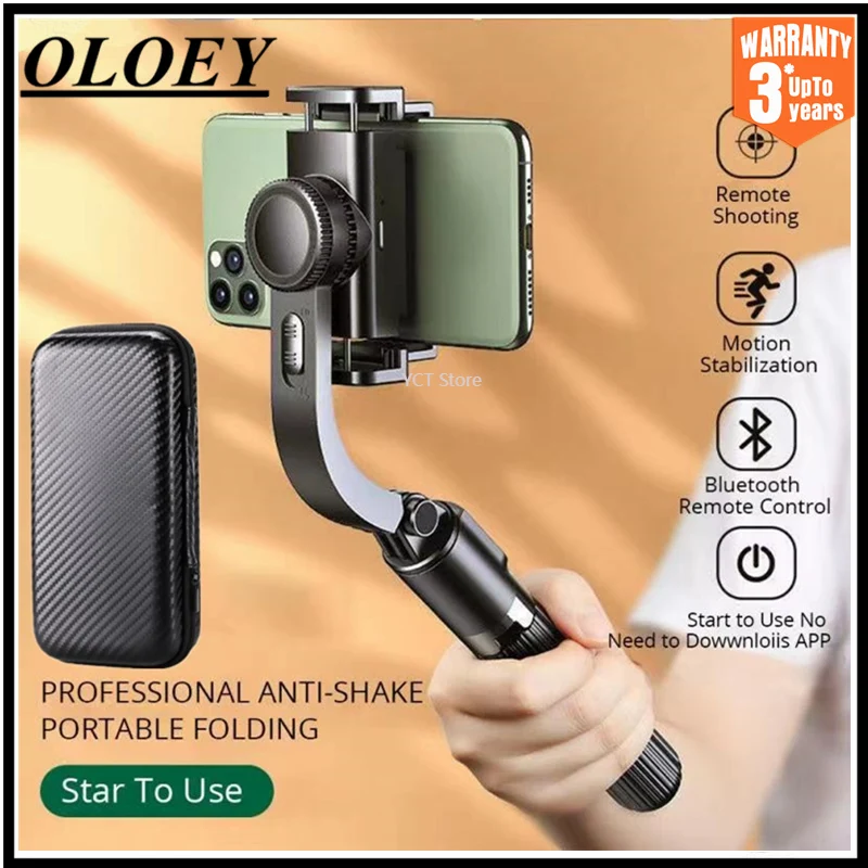 S1 Handheld Gimbal Stabilizer Anti-Shak Selfie Stick 360 Rotate Foldable Tripod Wireless Controller For Phone Youtube Video Vlog
S1 Handheld Gimbal Stabilizer Anti-Shak Selfie Stick 360 Rotate Foldable Tripod Wireless Controller For Phone Youtube Video Vlog