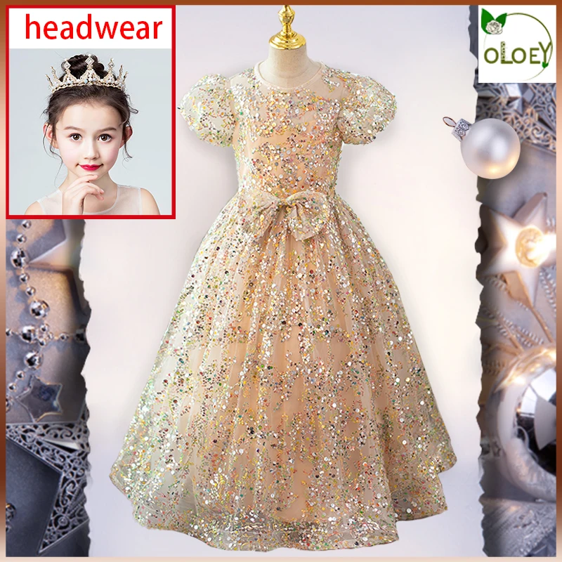 Girl Princess Luxury Birthday Party Dress Ball Gown Dress Flower Girl Dresses Long Evening Gowns Party Dresses Sequin Appliques
Girl Princess Luxury Birthday Party Dress Ball Gown Dress Flower Girl Dresses Long Evening Gowns Party Dresses Sequin Appliques
