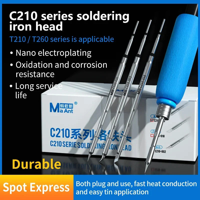 Maant C210 Series Universal 020 018 002 Solder Iron Tips For Soldering Station Welding Handle For JBC T26 Replacement Head
Maant C210 Series Universal 020 018 002 Solder Iron Tips For Soldering Station Welding Handle For JBC T26 Replacement Head