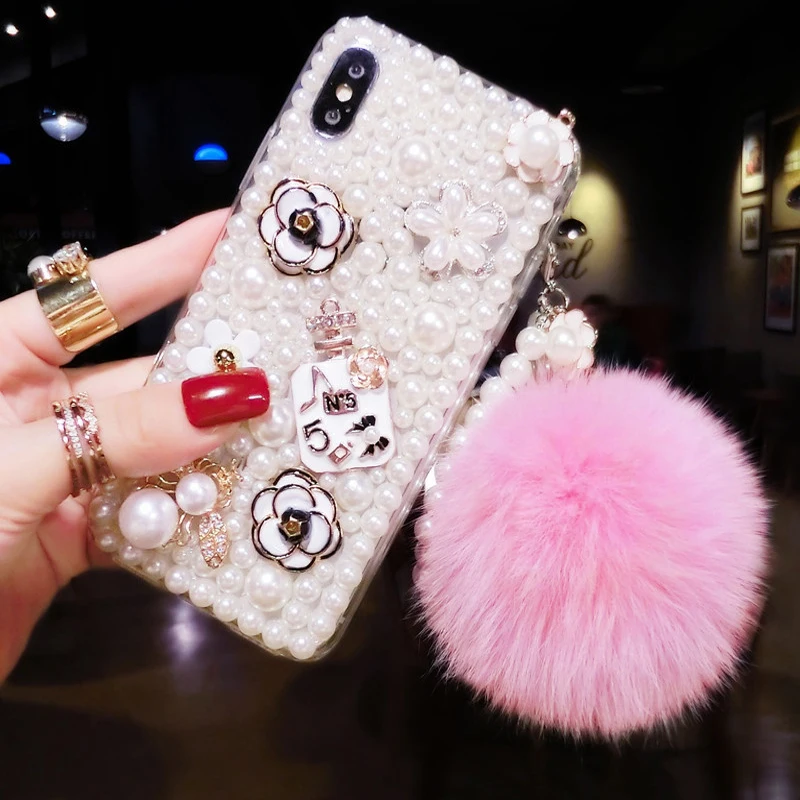 Fashion Bling Crystal Pearl Rhinestone Hairball Soft Clear Case Cover For iphone 13 12 mini 11 Pro max X XS MAX XR 6S 7 8 PLUS
Fashion Bling Crystal Pearl Rhinestone Hairball Soft Clear Case Cover For iphone 13 12 mini 11 Pro max X XS MAX XR 6S 7 8 PLUS