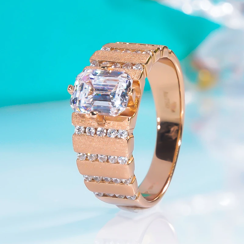 QINHUAN 2 Carat Moissanite Ring S925 Sterling Silver 18k Gold Plated Luxury Ring Vintage Fine Jewelry Newest Luxury for Men Gift
QINHUAN 2 Carat Moissanite Ring S925 Sterling Silver 18k Gold Plated Luxury Ring Vintage Fine Jewelry Newest Luxury for Men Gift