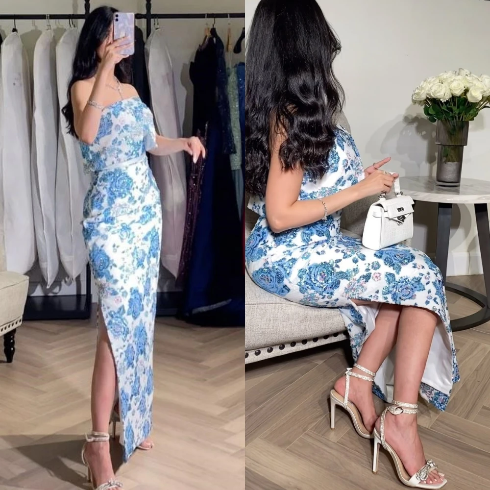 Jiayigong Exquisite Strapless Sheath Prom Dresses Flower Satin Anke Length Custom Dress
Jiayigong Exquisite Strapless Sheath Prom Dresses Flower Satin Anke Length Custom Dress