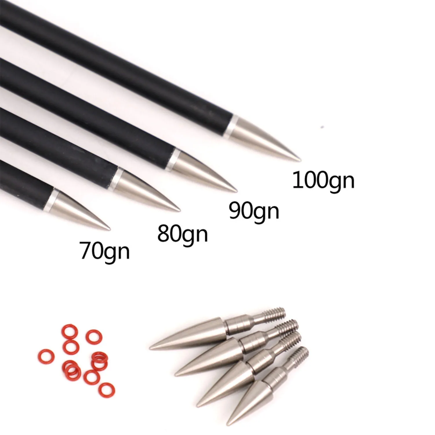 

Archery Arrow Points 70 80 90 100 125 Grain Arrows Field Points Tips Screw in Broadheads for Compound Bow Recurve Bow Target 6PC