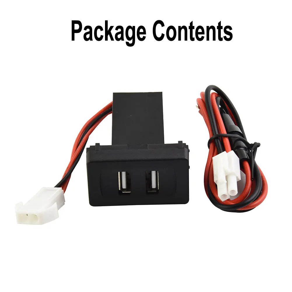 2.1A USB Car Dual USB Port Charger Socket Light Built-In Socket For 12V Transport T4 Plug-play Charger With Wiring Harness Parts
2.1A USB Car Dual USB Port Charger Socket Light Built-In Socket For 12V Transport T4 Plug-play Charger With Wiring Harness Parts
