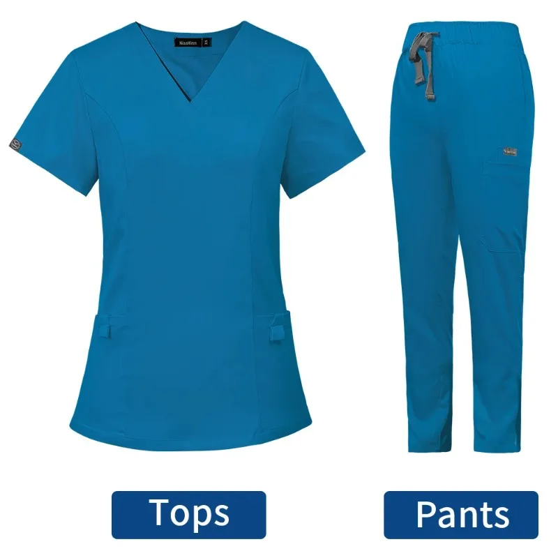 

Pet Grooming Veterinary Nurse Short Sleeved Hospital Doctor Uniforms Uniforms Dental Clinic Medical Scrubs Suits