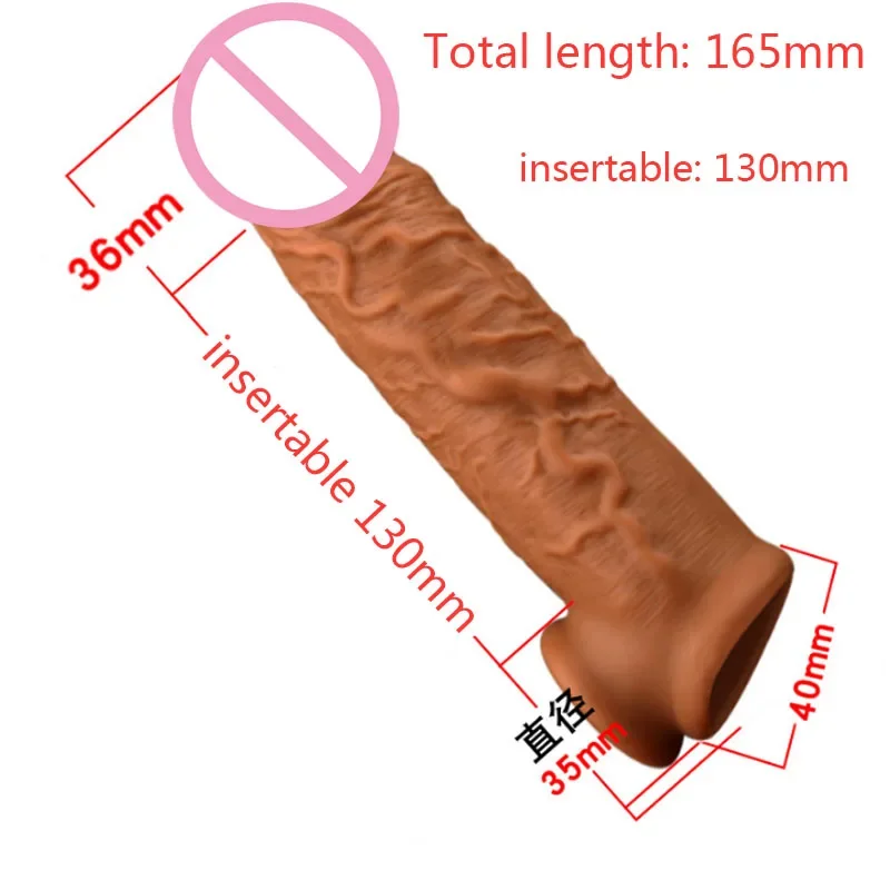 Manchon d'extension de pénis en silicone liquide pour hommes, retard d'éjaculation, produits de distribution, jouets sexuels 6