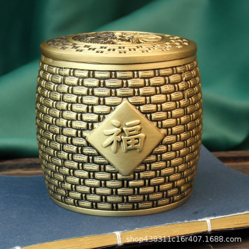 1pcs Feng Shui Chinese Pure Copper Craft Gift Pen Holder Granary Office Desktop Desk Counter Lucky Cornucopia Home Decoration
1pcs Feng Shui Chinese Pure Copper Craft Gift Pen Holder Granary Office Desktop Desk Counter Lucky Cornucopia Home Decoration