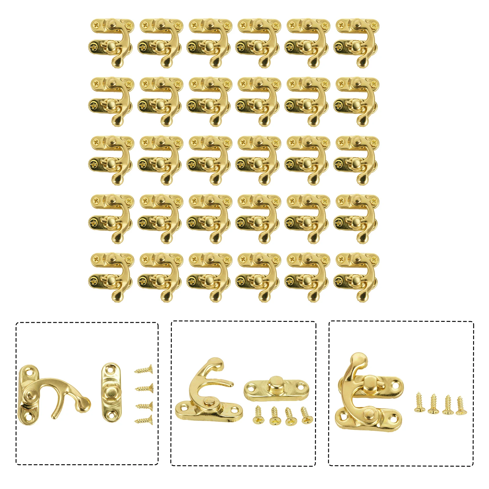 Replacement Lock Buckle 3mm Hole Diameter Gold/Bronze/Silver Iron Material For Vintage Antique/Gift Box High Quality
Replacement Lock Buckle 3mm Hole Diameter Gold/Bronze/Silver Iron Material For Vintage Antique/Gift Box High Quality