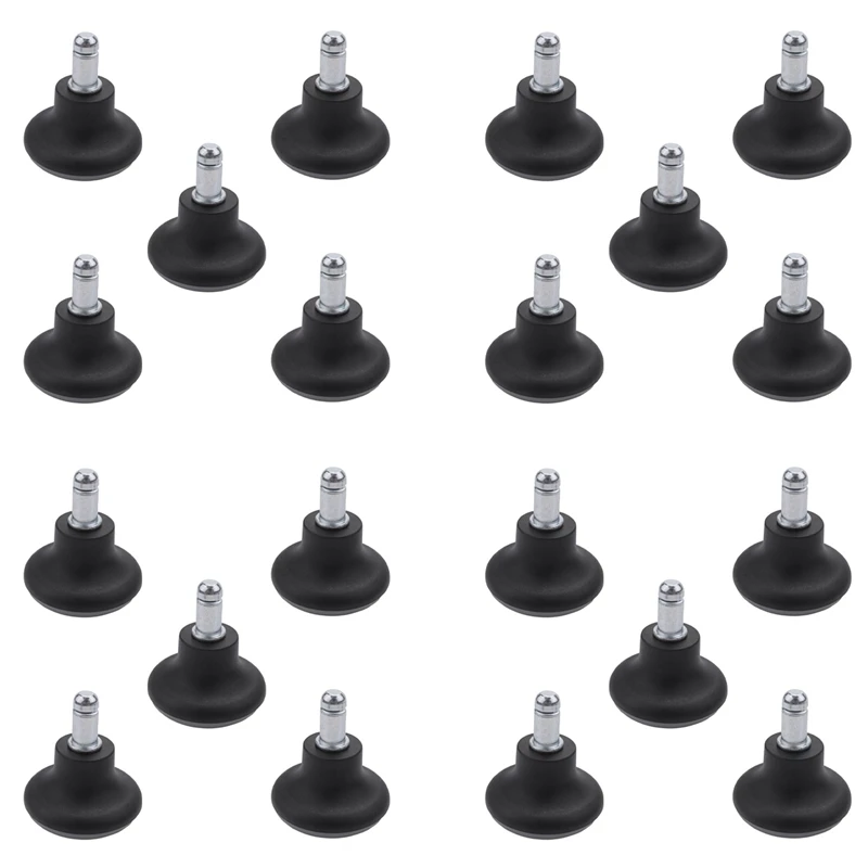 

20Pcs Bell Glides Replacement Office Chair Wheels Stopper Office Chair Swivel Caster Wheels, 2 Inch Stool Bell Glides