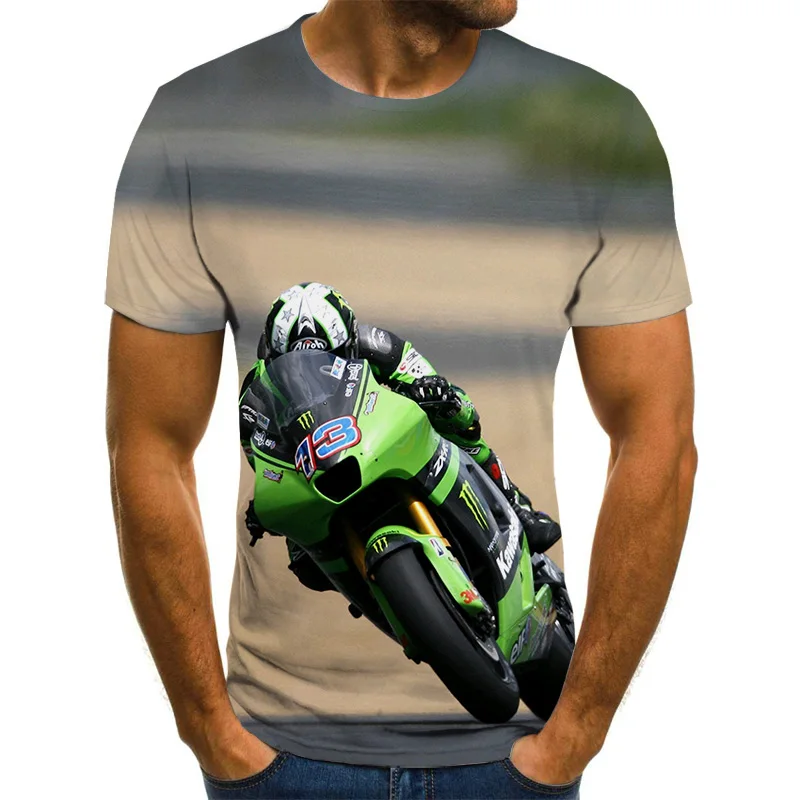 Men's Motorcycle 3D Printed T-shirt, Sports, Trendy Round Neck Shirt, Large Street Clothing
Men's Motorcycle 3D Printed T-shirt, Sports, Trendy Round Neck Shirt, Large Street Clothing