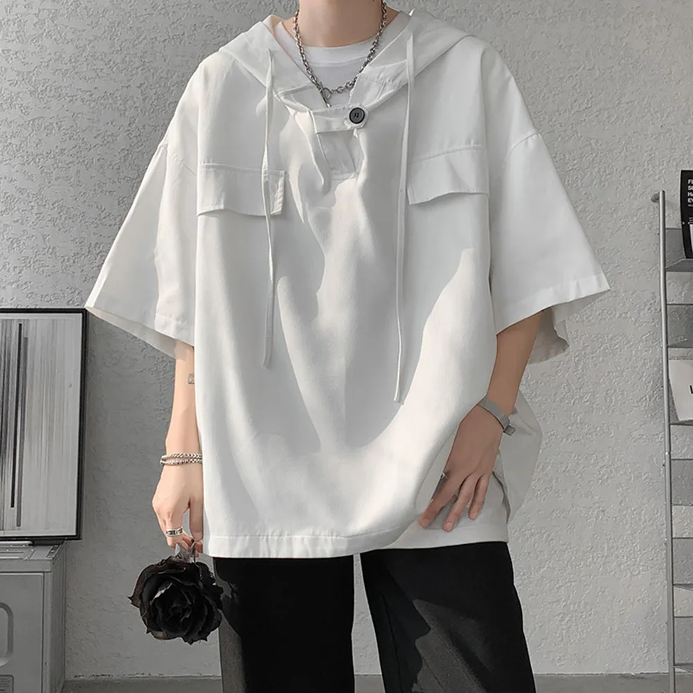 Hooded T-shirt T-shirt Summer T Shirt Daily Drawstring Pullover For Vacation Half Sleeve High Quality Holiday Comfy
Hooded T-shirt T-shirt Summer T Shirt Daily Drawstring Pullover For Vacation Half Sleeve High Quality Holiday Comfy