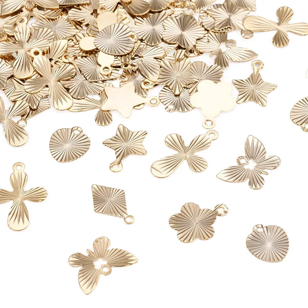 Kissitty 84Pcs Mixed Shape Gold Color Brass Pendants Long-Lasting Plated Charms for Necklace Earrings Bracelet Jewelry Making
Kissitty 84Pcs Mixed Shape Gold Color Brass Pendants Long-Lasting Plated Charms for Necklace Earrings Bracelet Jewelry Making