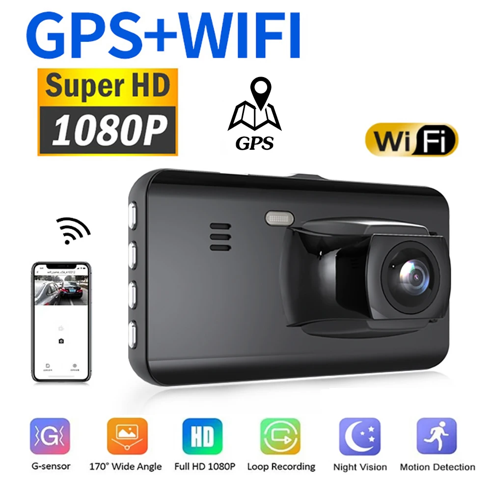 Автомобильный видеорегистратор WiFi Full HD 1080P, видеорегистратор с камерой заднего вида, Автомобильный видеорегистратор с ночным видением, Автомобильный видеорегистратор, GPS-регистратор, автомобильные аксессуары
Автомобильный видеорегистратор WiFi Full HD 1080P, видеорегистратор с камерой заднего вида, Автомобильный видеорегистратор с ночным видением, Автомобильный видеорегистратор, GPS-регистратор, автомобильные аксессуары