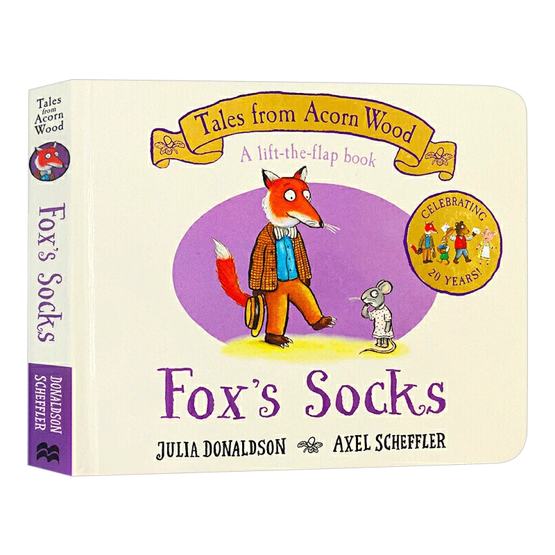 Носки Fox's Socks 20 лет, Юлия Дональдсон, детские книги для возраста 3, 4, 5, 6 лет, английская книга с картинками, 9781529023473
Носки Fox's Socks 20 лет, Юлия Дональдсон, детские книги для возраста 3, 4, 5, 6 лет, английская книга с картинками, 9781529023473