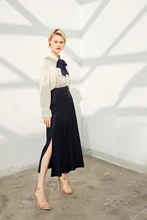 Rocwickline New Summer and Autumn Women's Shirt Mulberry Silk Sexy & Club Patchwork Turn-down Collar Elegant Celebrities Shirt
Rocwickline New Summer and Autumn Women's Shirt Mulberry Silk Sexy & Club Patchwork Turn-down Collar Elegant Celebrities Shirt