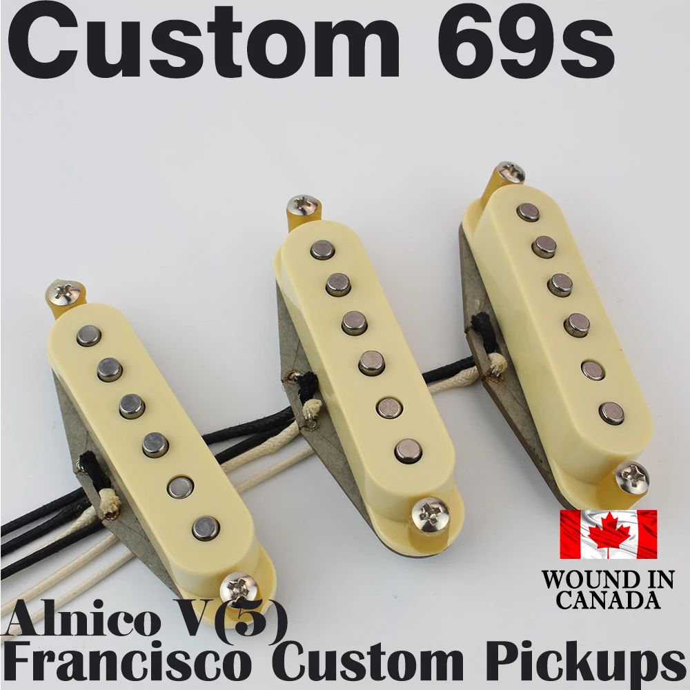 ST Electric Guitar Pickups 69s Hand-made Alnico V SSS Porcelain Steel High-quality Copper Wire Winding Process
ST Electric Guitar Pickups 69s Hand-made Alnico V SSS Porcelain Steel High-quality Copper Wire Winding Process