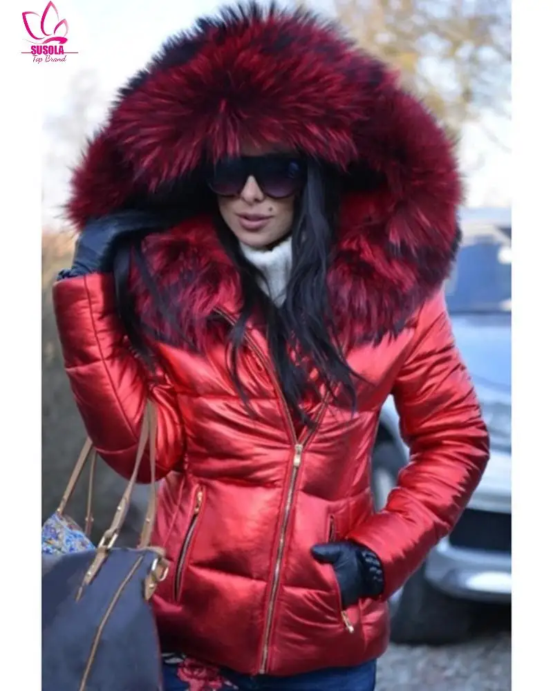 SUSOLA Parka Women Coats Lady Winter Down Clothes Faux Fur Hood Zipper Pocket Warm Parkas Jackets Woman Outdoor Outerwear
SUSOLA Parka Women Coats Lady Winter Down Clothes Faux Fur Hood Zipper Pocket Warm Parkas Jackets Woman Outdoor Outerwear