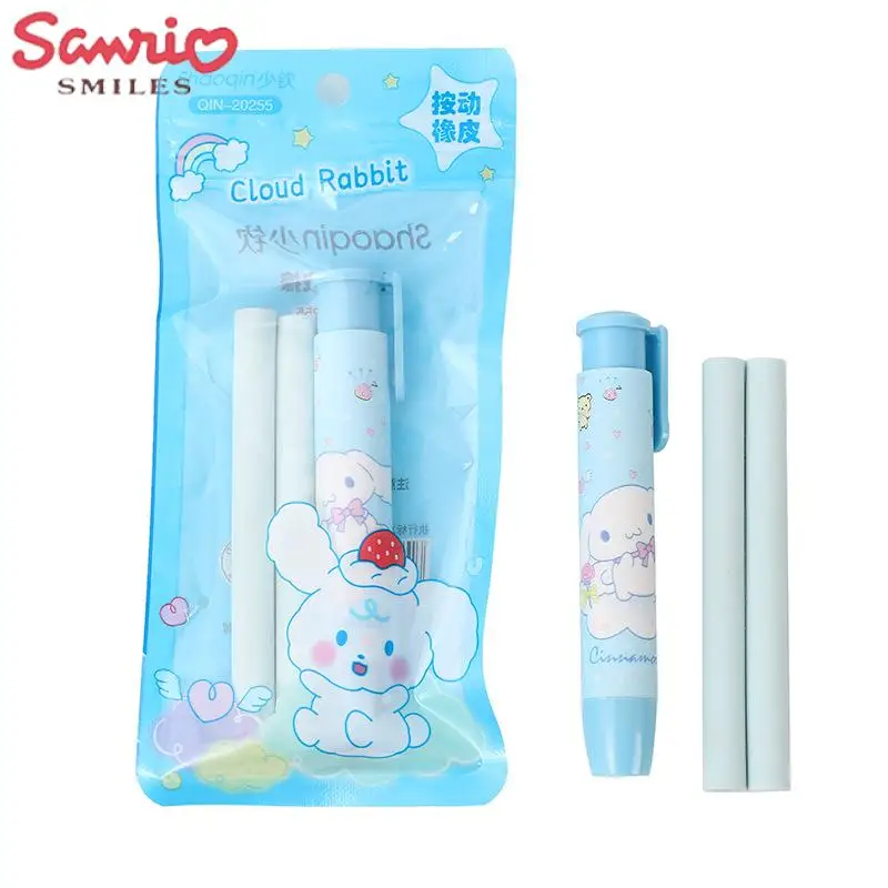 

Новинка Ластик Sanrio Kawaii HelloKitty Mymelody Kuromi Корейский студент мультфильм пресс модификация протрите Детские Канцелярские принадлежности подарок