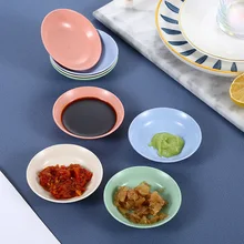 

Wheat Straw Seasoning Sauce Dish Small Dish Dip Bowl Side Plates Butter Sushi Plate Vinegar Soy Dishes Kitchen Saucer Tableware