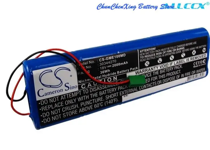 

CS 2000mAh Battery for Hellige EKG Cardio Smart, For GE Marquette MAC 1000,MAC 1100,MAC 1200,MAC 1500,MAC 1200ST