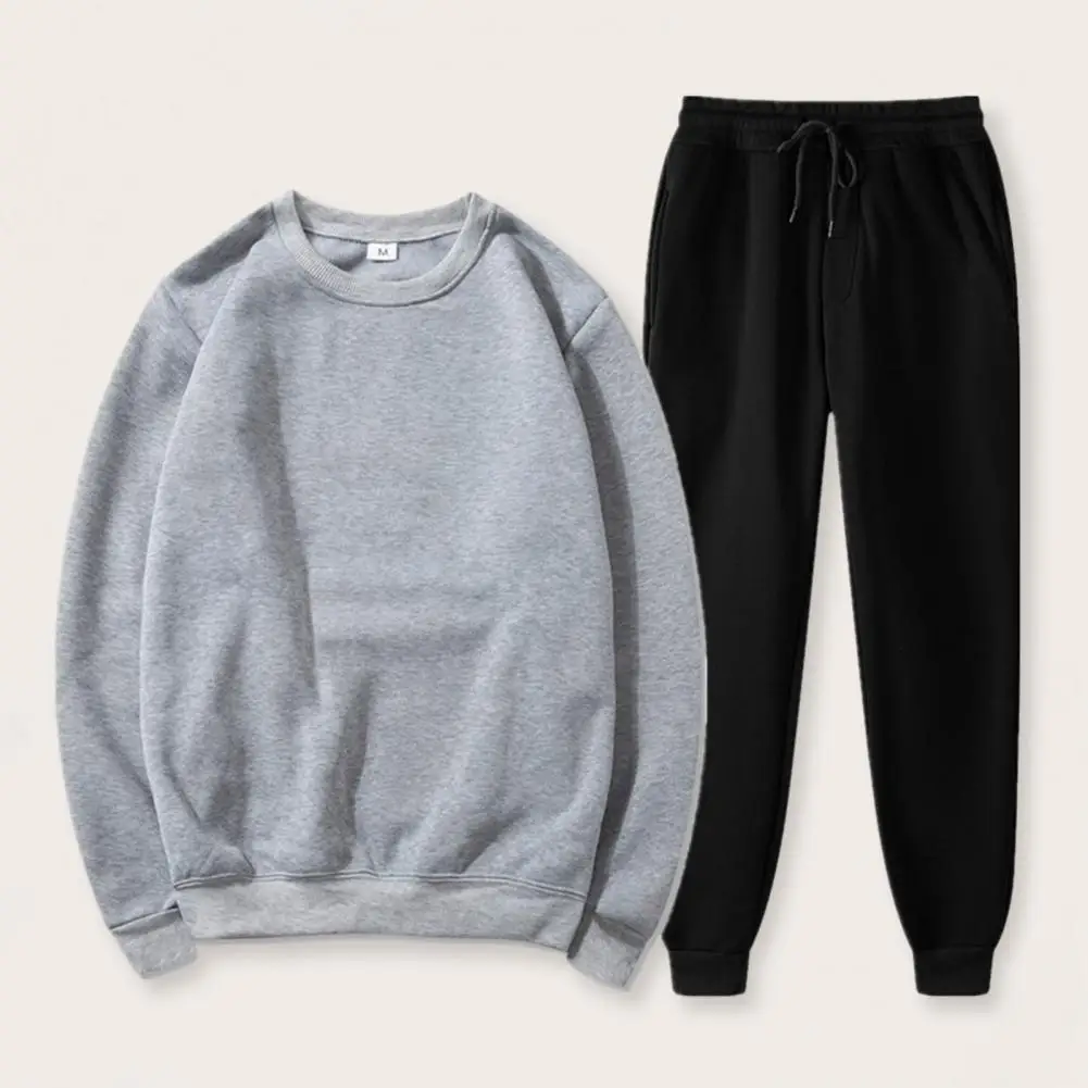 Men Sweatshirt Pants Set Men Activewear Set Men's Solid Color Track Suit Set with O-neck for Jogging for Men for Sportswear
Men Sweatshirt Pants Set Men Activewear Set Men's Solid Color Track Suit Set with O-neck for Jogging for Men for Sportswear