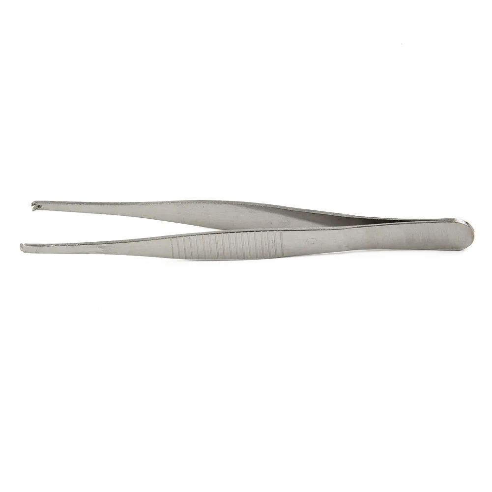 1pcs 5.51inch Silver Stainless Steel Toothed Tweezers For Suture Manipulate Needles Hold Suturing Tissue During Hand Tools
1pcs 5.51inch Silver Stainless Steel Toothed Tweezers For Suture Manipulate Needles Hold Suturing Tissue During Hand Tools